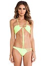 view 1 of 4 TOP BIKINI CHAZ in Neon Yellow
