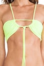 view 4 of 4 TOP BIKINI CHAZ in Neon Yellow