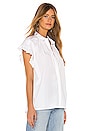view 2 of 4 Marianne Ruffle Sleeve Shirt in White