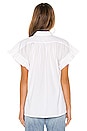 view 3 of 4 Marianne Ruffle Sleeve Shirt in White