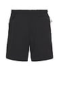 view 2 of 5 Curved Nylon Shorts in Jet Black