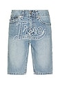 view 1 of 5 Fray Graphic Bobby Super T Denim Shorts in Bleach Out Medium Wash