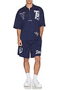 view 6 of 6 Mesh Basketball Shorts in Medieval Blue