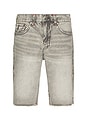 view 1 of 4 Ricky Flap Short Fray Hem Short in Rebel Trail Grey