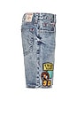view 3 of 7 Bobby No Flap Patches Shorts in Canyon Fog Dark Wash