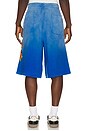 view 3 of 5 Floral Snake Mikey Sweatshorts in Lapis Blue
