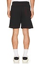 view 2 of 5 Buddha Face Big T Fleece Shorts in Jet Black