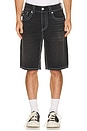 view 1 of 4 Bobby Big T Flap Shorts in Deep Silence Black Wash