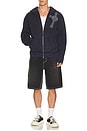 view 3 of 4 Bobby Big T Flap Shorts in Deep Silence Black Wash