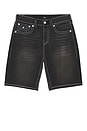 view 4 of 4 Bobby Big T Flap Shorts in Deep Silence Black Wash
