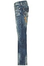 view 6 of 7 x Bad Weather Stacked Pocket Joey Jeans in Whispering Trees Medium Wash