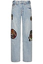 view 1 of 7 Society Club Billy Flap Jeans in Savannah Light Wash