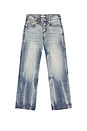 view 1 of 5 Vinny Super T Flap Jeans in Blue Denim