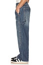 view 2 of 6 Vinny Ultra Baggy Carpenter Big T Denim Pant in Red Wine Medium Wash