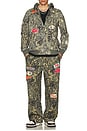 view 5 of 5 Patch Buddha Camo Big-T Zip Hoodie in Buddah Camo