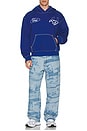 view 5 of 5 x Ford Big T Cinched Hoodie in Ford Blue