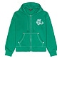 view 5 of 6 Crest Big T Cinched Zip Up Hoodie in Amazon