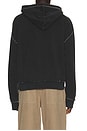view 2 of 5 Applique Big T Boxy Hoodie in Jet Black