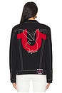 view 3 of 4 x Playboy Embroidery Jimmy Jacket in Rinse Black
