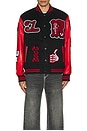 view 6 of 6 BLOUSON in Jet Black & Red