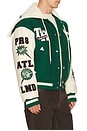 view 3 of 8 BLOUSON CAMPUS RETRO in Evergreen & Winter White
