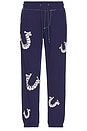 view 1 of 5 Big T Puff Standard Jogger in Medieval Blue