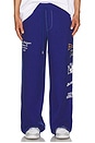 view 4 of 7 Reverse Terry Baggy Sweatpant in Mazarine Blue