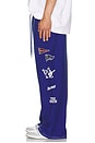 view 6 of 7 Reverse Terry Baggy Sweatpant in Mazarine Blue