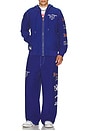 view 7 of 7 Reverse Terry Baggy Sweatpant in Mazarine Blue