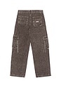view 2 of 6 Big T Fashion Cargo Pant in Brown Acid Wash