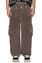 view 4 of 6 Big T Fashion Cargo Pant in Brown Acid Wash