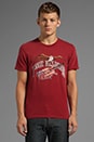 view 1 of 4 Eagel Guitar Tee in Crimson