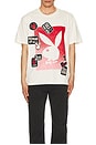 view 3 of 3 x Playboy Patch Bunny Tee in Solitary Star