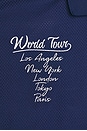 view 3 of 5 Oversized Short Sleeve Mesh Polo in Medieval Blue