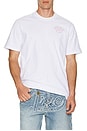 view 3 of 4 Short Sleeve Puff Stitch Tee in Optic White