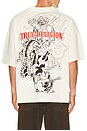 view 2 of 5 Short Sleeve Tiger Logo Oversized Tee in Winter White