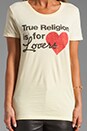 view 3 of 3 TR Lovers Tee in Daffodil