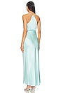 view 3 of 3 Asymmetrical Halter Dress in Baby Blue
