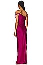 view 3 of 3 Asymmetrical Bardot Gown in Orchid