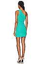view 3 of 3 Curved Knit Mini Dress in Turquoise