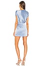 view 4 of 4 X REVOLVE Asymmetrical Draped Mini Dress in Sky Blue