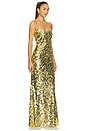 view 2 of 4 Paillette Cami Gown in Citrine