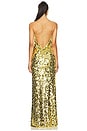 view 3 of 4 Paillette Cami Gown in Citrine