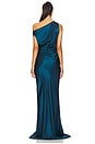 view 4 of 4 Strapped Off Shoulder Gown in Marine