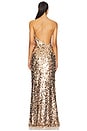 view 3 of 4 Paillette One Shoulder Gown in Rose Gold
