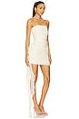 view 2 of 4 Strapless Mini Dress With Ruffle in Cream