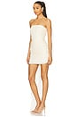 view 3 of 4 Strapless Mini Dress With Ruffle in Cream