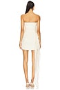 view 4 of 4 Strapless Mini Dress With Ruffle in Cream