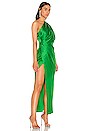 view 2 of 3 X REVOLVE Asymmetrical Draped Dress in Kelly Green