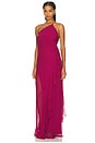 view 3 of 5 One Shoulder Ruffle Gown in Sakura